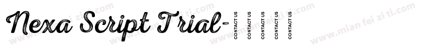 Nexa Script Trial字体转换
